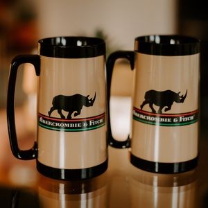 RARE ABERCROMBIE & FITCH Thermo Serv Cups